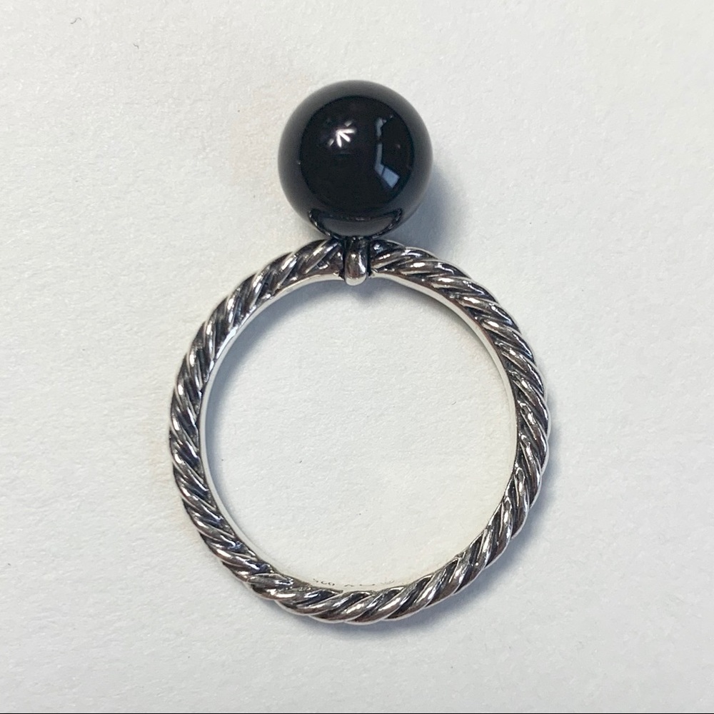 David Yurman Onyx Ball Cable Sterling Silver